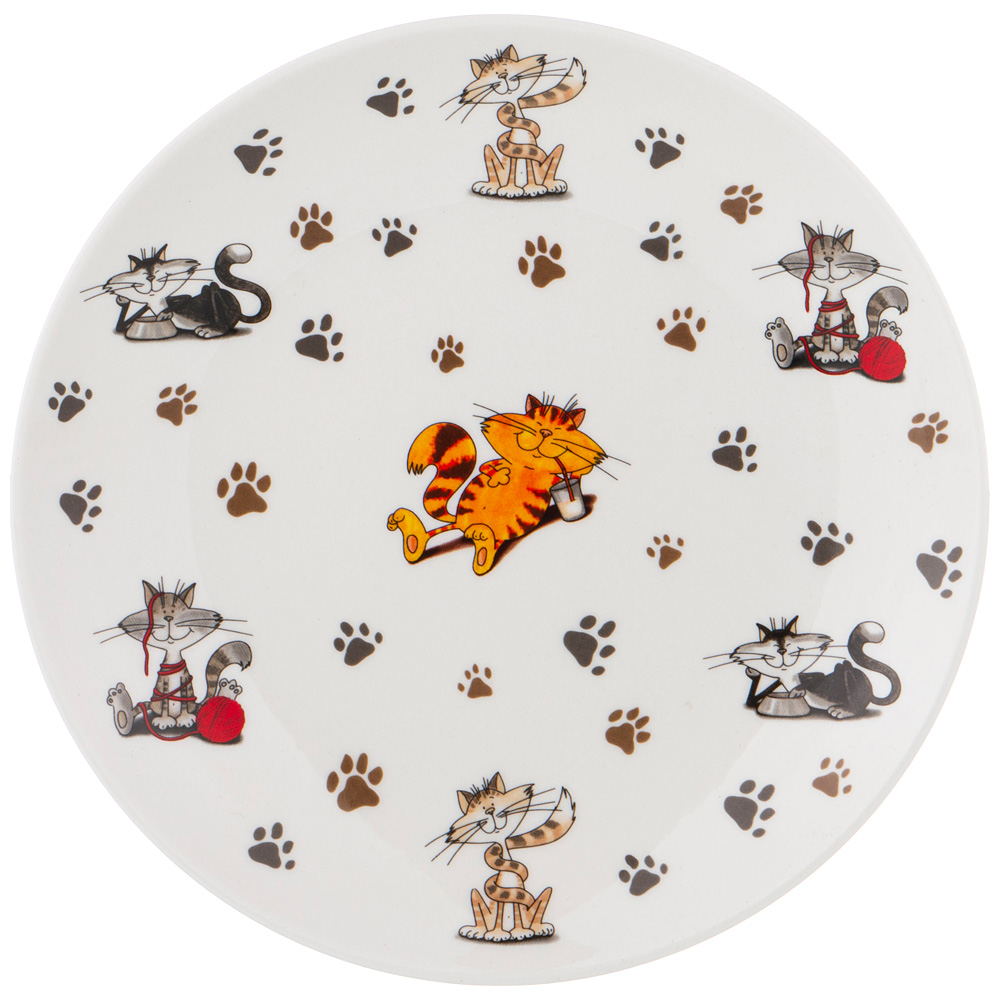 Тарелка десертная Funny Cats, 20,5 см, Фарфор, Lefard, Китай
