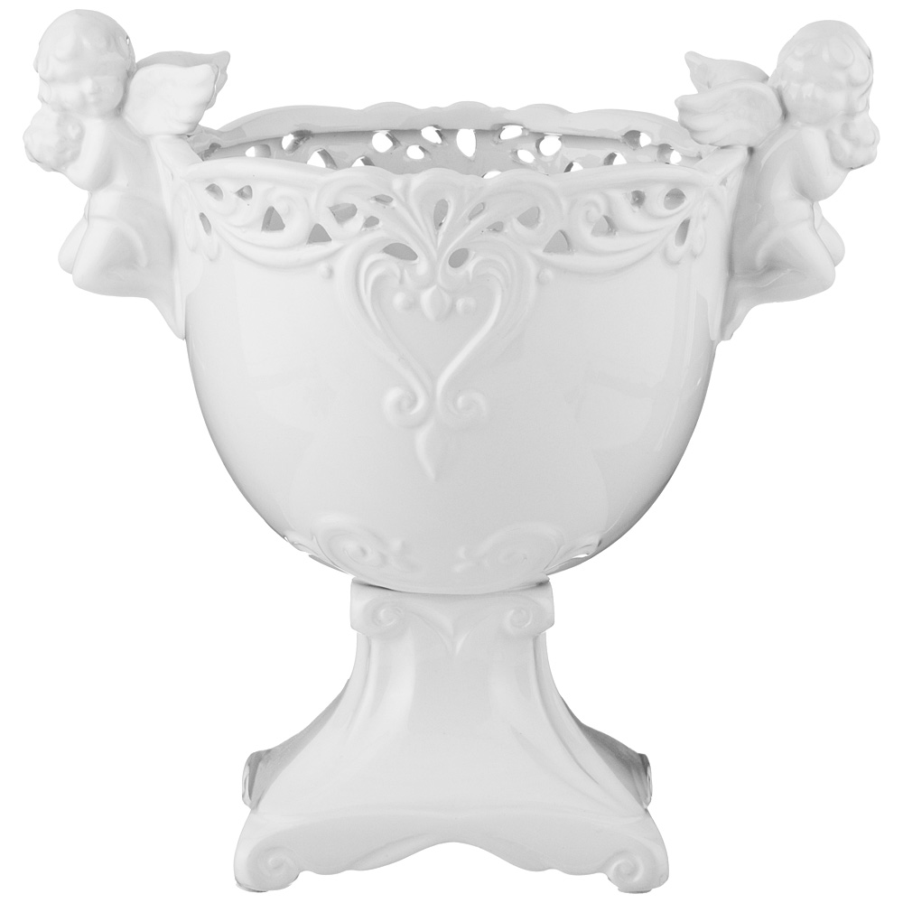  Openwork ceramics white 24, 24 , 17 ,  , Lefard, 