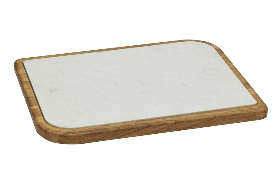 Доска разделочная для сыра Oak 37, 37х28 см, Мрамор, Дуб, Legnoart, Италия