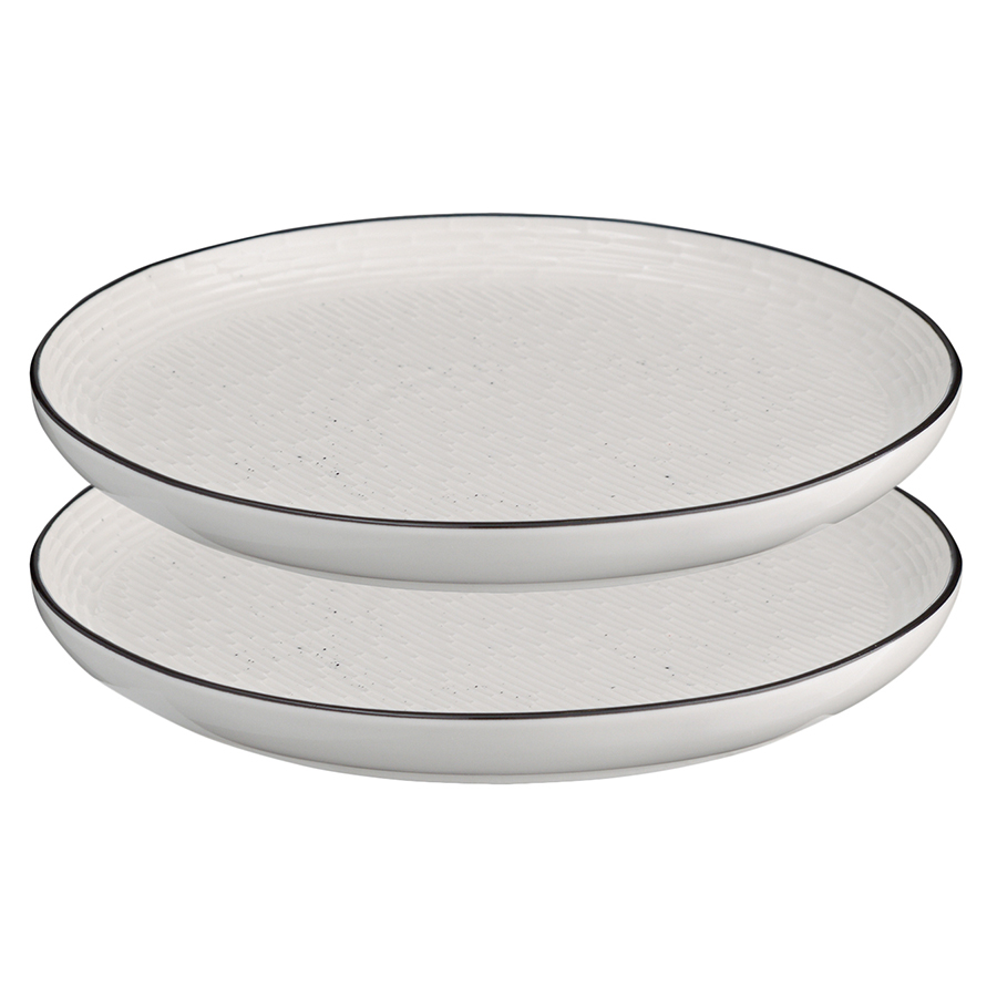 Тарелки десертные Contour porcelain, 2 шт., 21 см, Фарфор, Liberty Jones, Китай