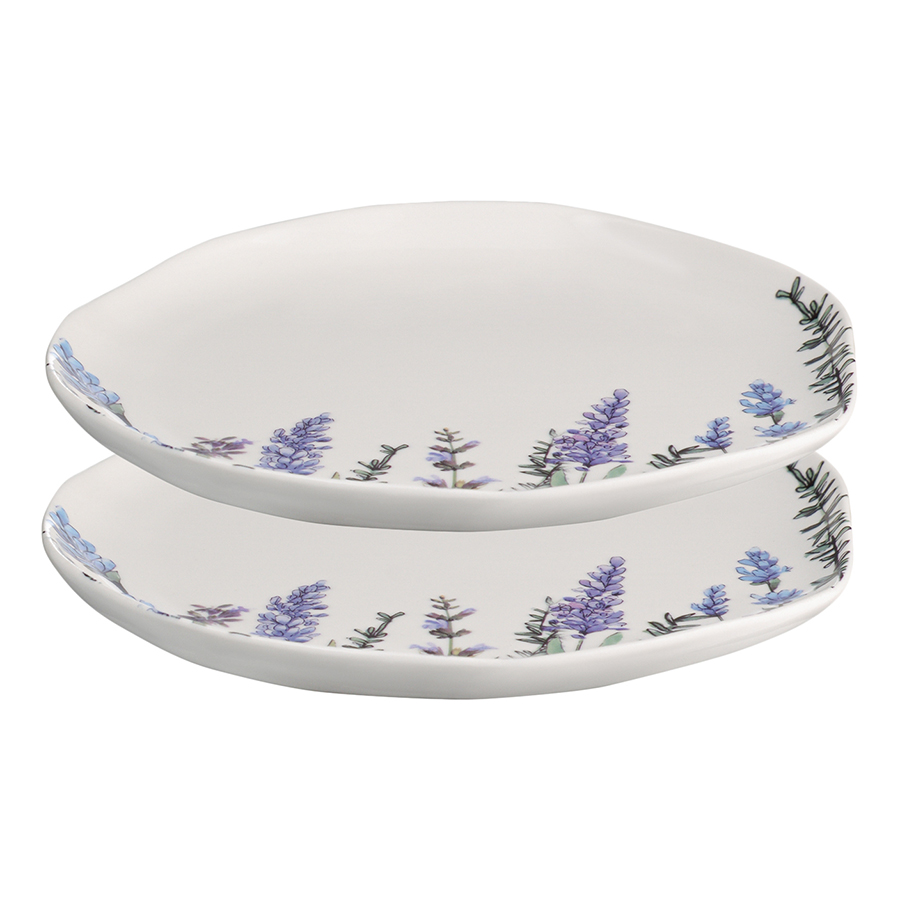 Тарелки десертные Floral porcelain, 2 шт., 19 см, Фарфор, Liberty Jones, Китай