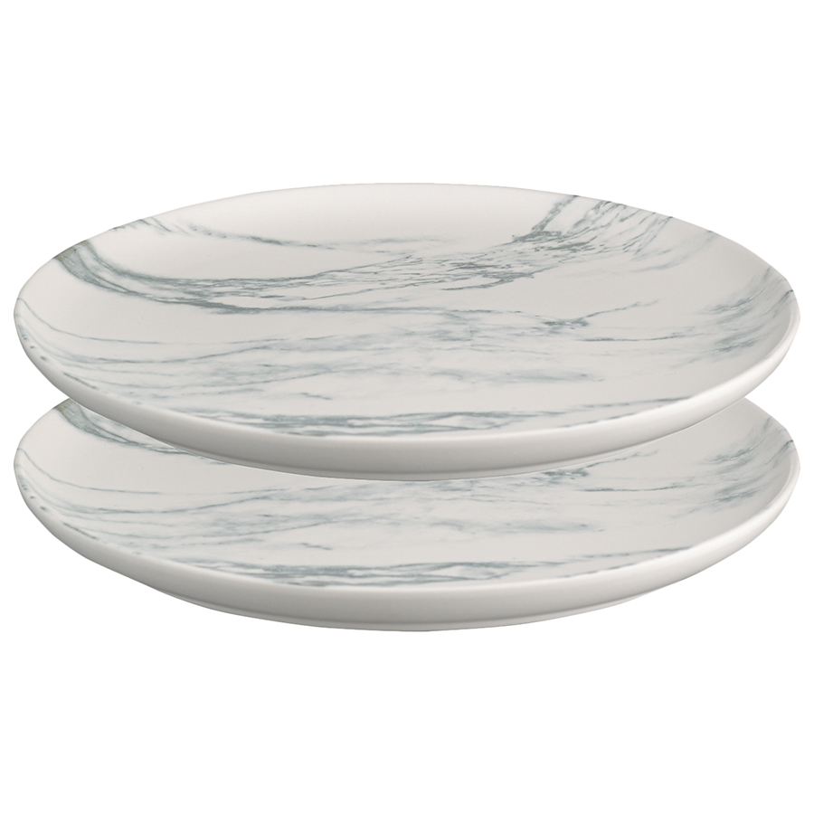 Тарелки обеденные Marble porcelain, 2 шт., 26 см, Фарфор, Liberty Jones, Китай