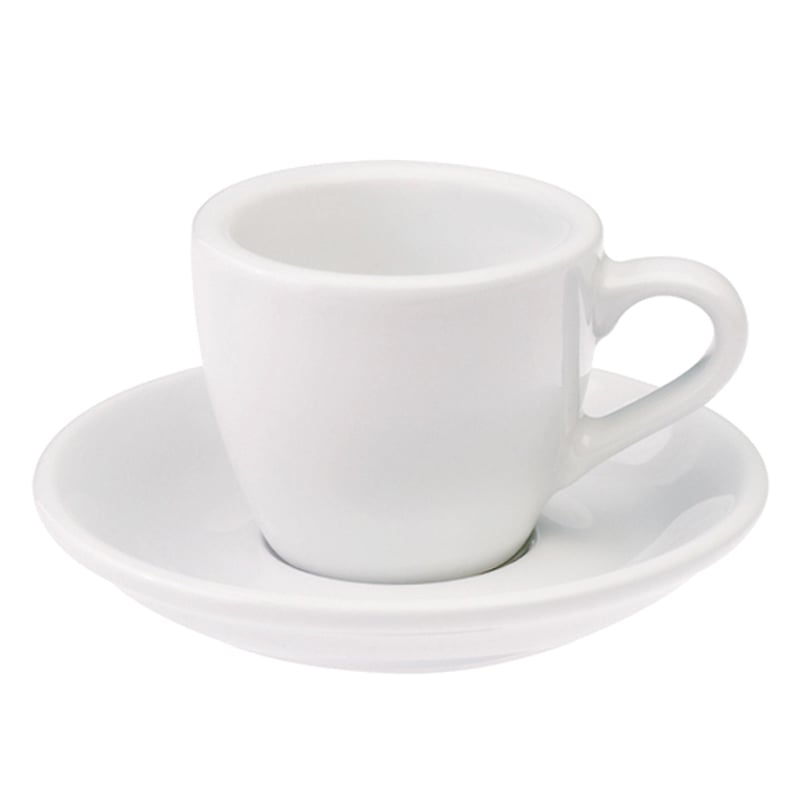 Кофейная пара Egg White Espresso, 6,5 см, 5,5 см, 80 мл, Фарфор, Loveramics, Гонконг