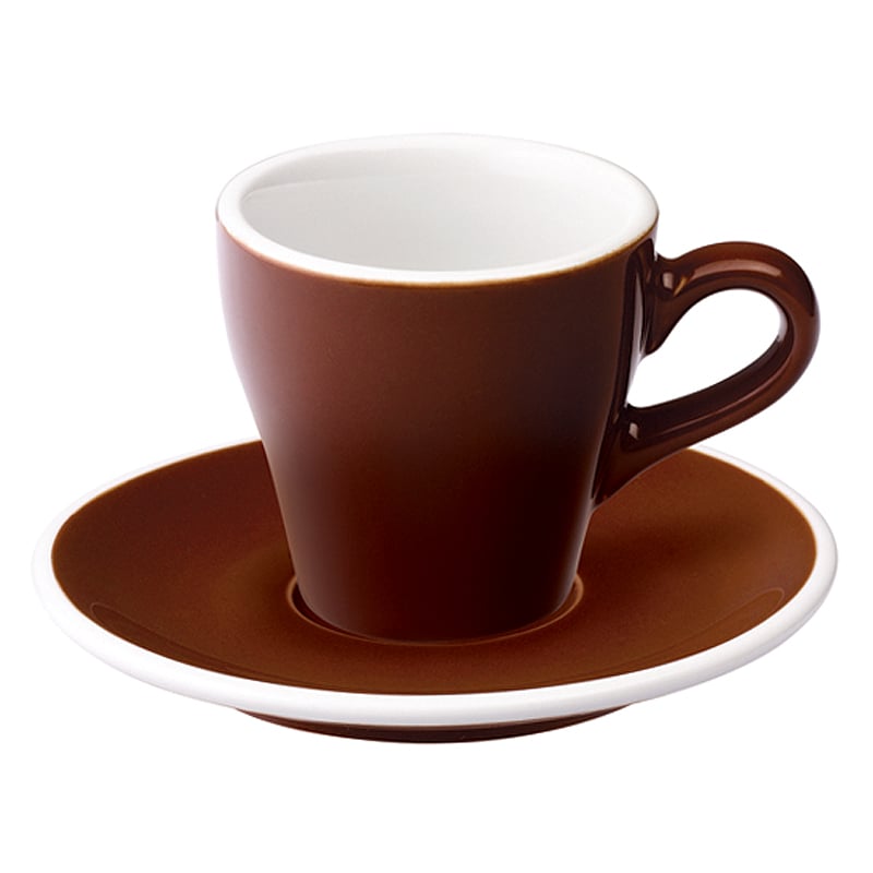 Набор кофейных пар Tulip Brown Espresso, 4 шт., 6 см, 6 см, 80 мл, Фарфор, Loveramics, Гонконг, Tulip
