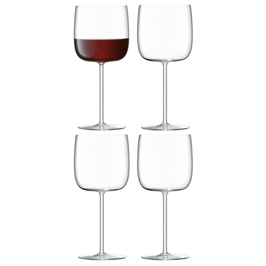 Набор бокалов для вина Borough 450, 4 шт., 450 мл, 10 см, 20 см, Выдувное стекло, LSA International, Великобритания, Borough