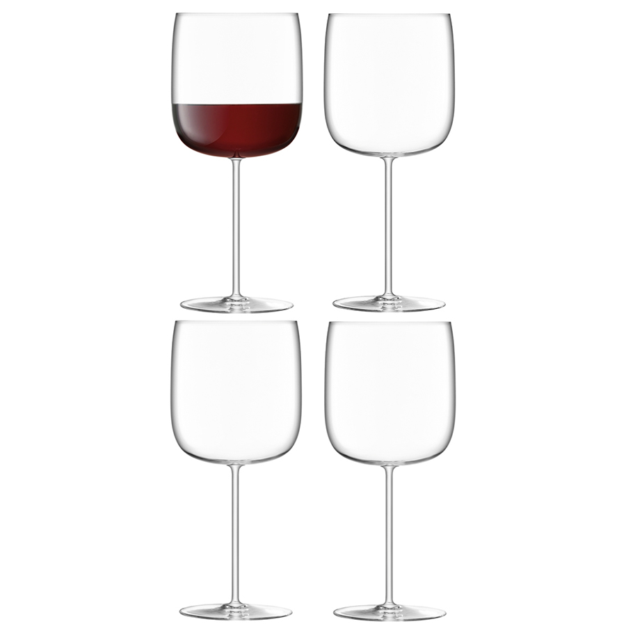 Набор бокалов для вина Borough 660,4 шт., 660 мл, 10 см, 22 см, Выдувное стекло, LSA International, Великобритания, Borough