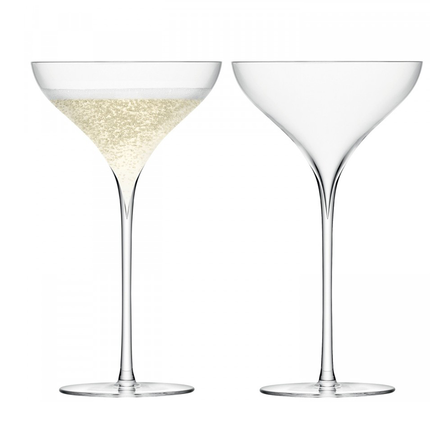 Набор бокалов для шампанского Savoy, 2 шт., 250 мл, 11 см, 19 см, Выдувное стекло, LSA International, Великобритания