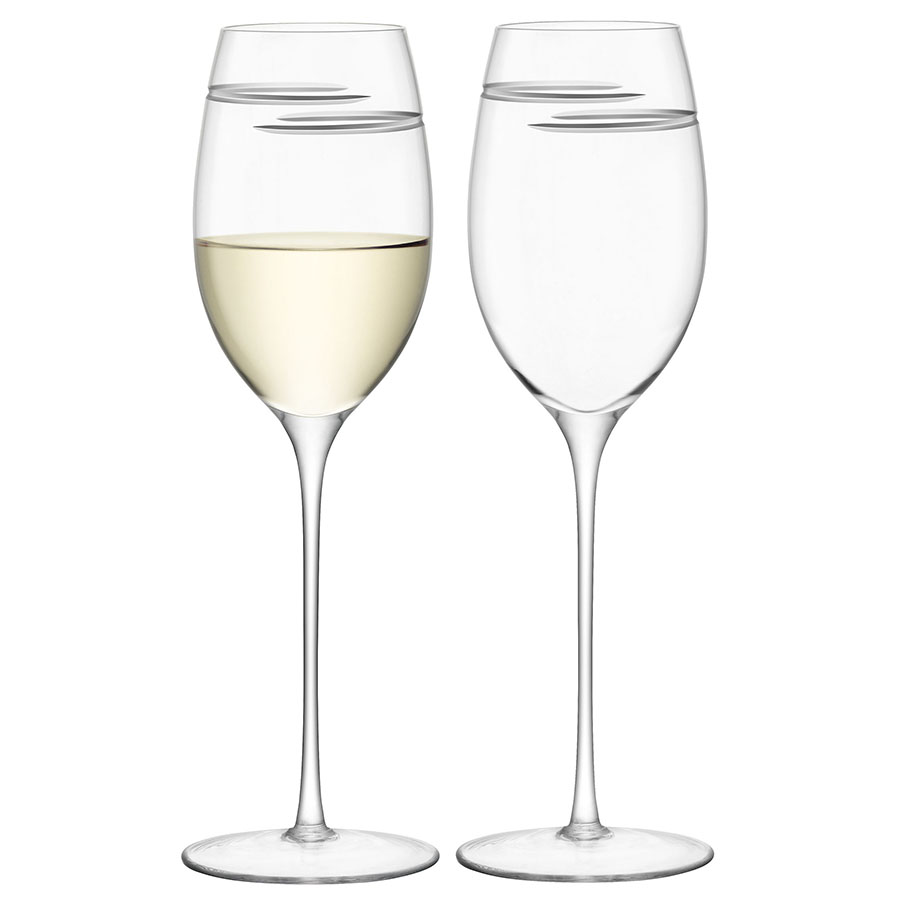 Набор бокалов для белого вина Signature Verso 340, 2 шт., 340 мл, 7,2 см, 25 см, Стекло, LSA International, Великобритания