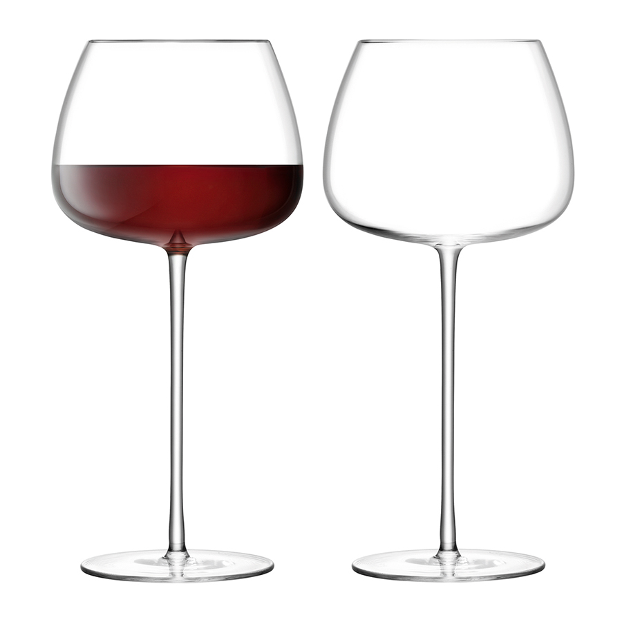 Набор бокалов для красного вина Wine Culture, 2 шт., 590 мл, 11 см, 23 см, Выдувное стекло, LSA International, Великобритания, Wine culture