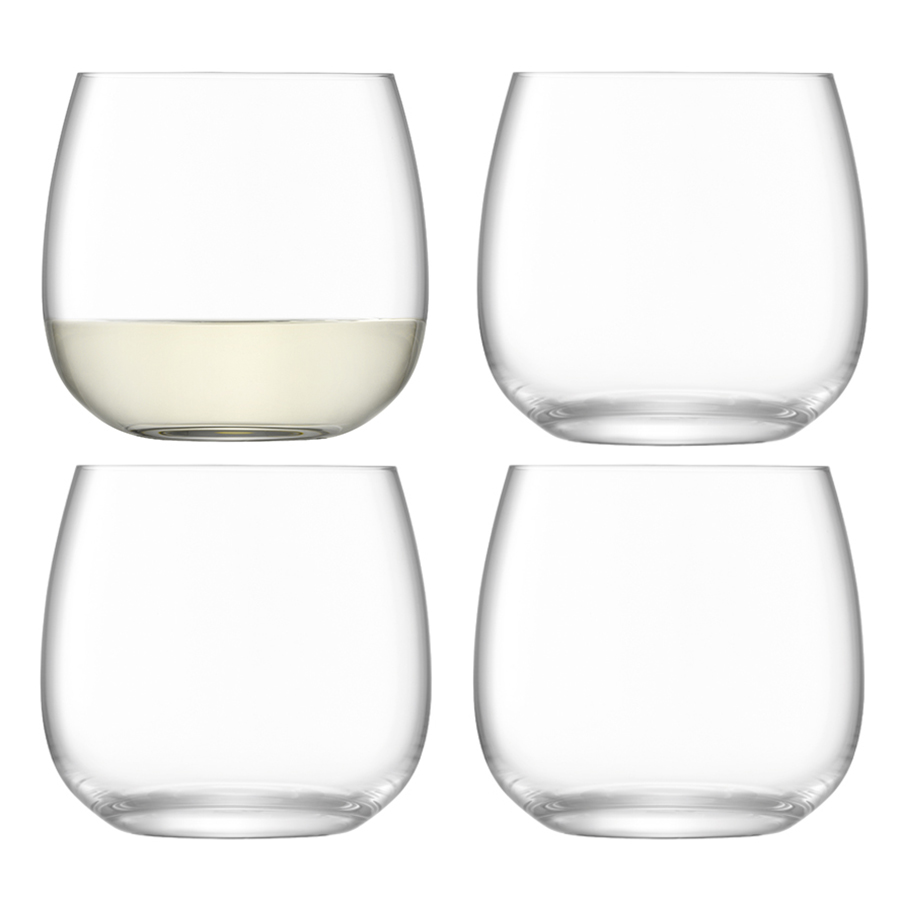 Набор стаканов Borough 370, 4 шт., 370 мл, 9 см, 8 см, Выдувное стекло, LSA International, Великобритания, Borough