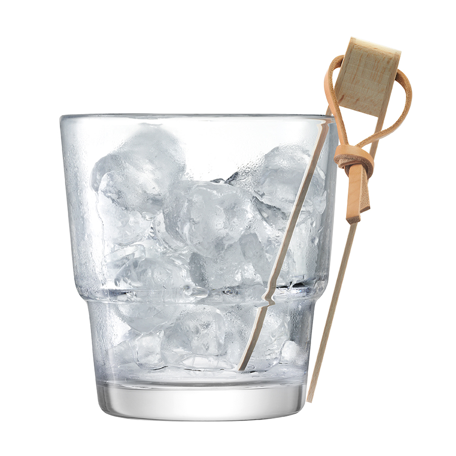 Ведёрко для льда со щипцами Mixologist, 12 см, 14 см, Выдувное стекло, LSA International, Великобритания