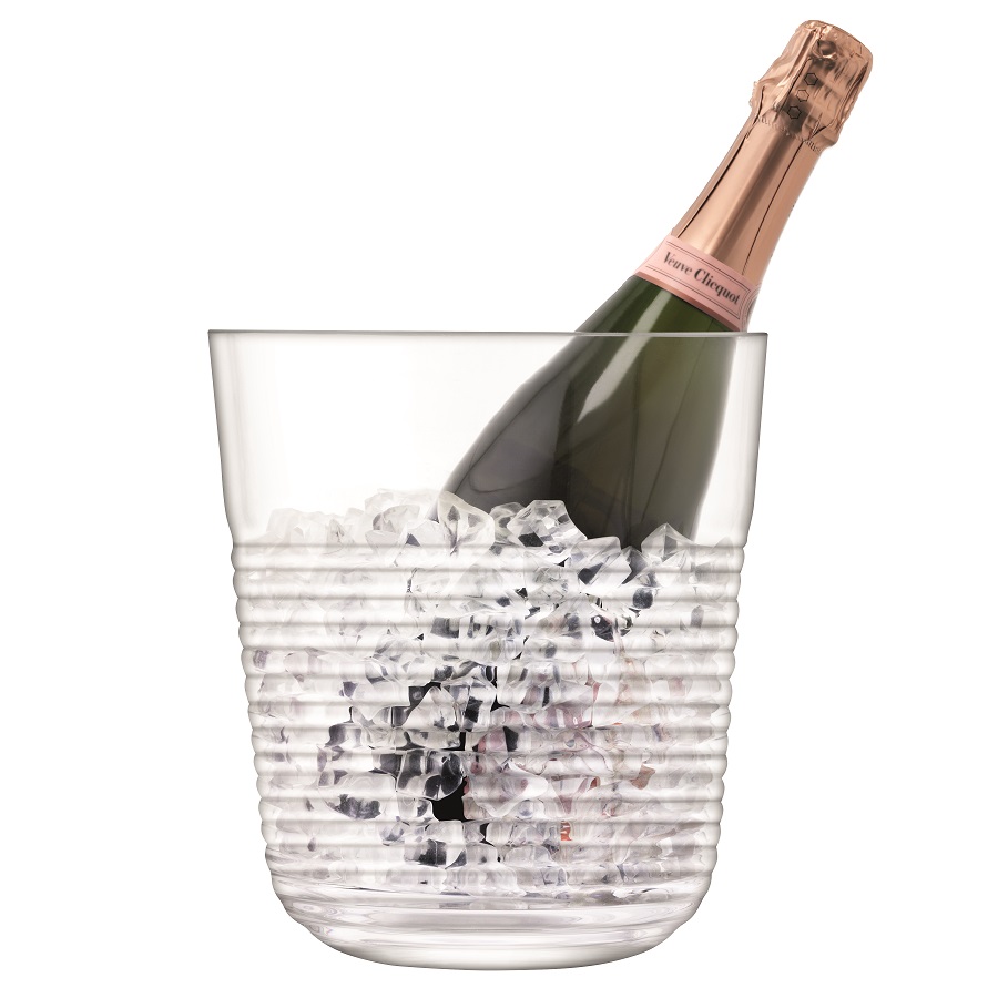 Ведёрко для шампанского Groove, 20 см, 22 см, Выдувное стекло, LSA International, Великобритания