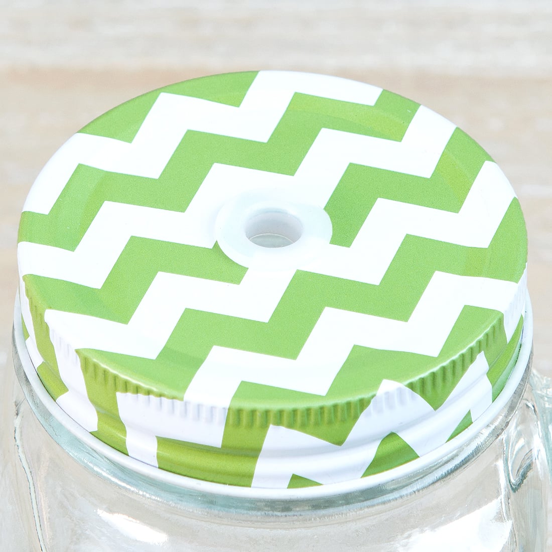    Green Zigzag, 7,5 , , Mason Jar, 