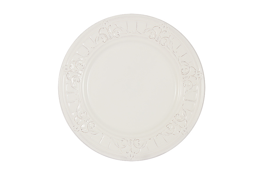 Тарелка десертная Venice white, 23 см, Керамика, Matceramica, Португалия, Venice ceramics