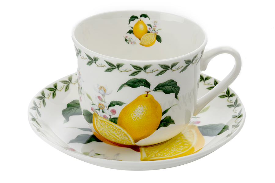 Чайная пара Lemon, 480 мл, Фарфор, Maxwell & Williams, Австралия, orchard