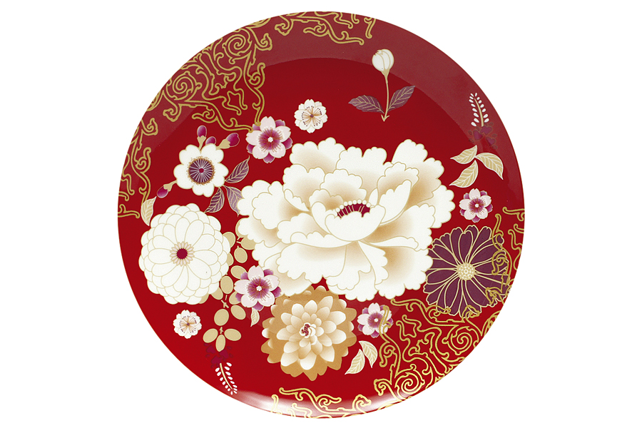 Десертная тарелка Kimono red, 20 см, Фарфор, Maxwell & Williams, Австралия