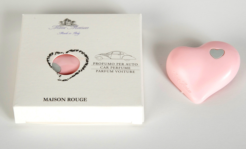 Ароматизатор для автомобиля Розовое сердце, Mimi Maison, Италия, Жасмин, Maison rouge