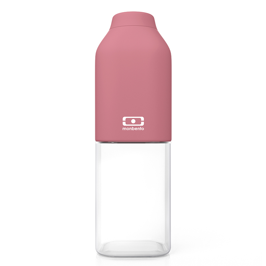 Бутылка для воды MB Positive blush Pink, 500 мл, 6 см, 19 см, Силикон, Пластик, Monbento