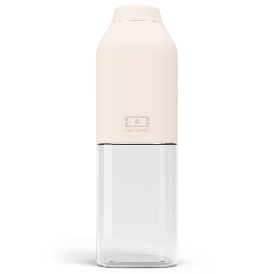 Бутылка для воды MB Positive cream 500, 500 мл, 6 см, 19 см, Силикон, Пластик, Monbento, Франция, MB Positive