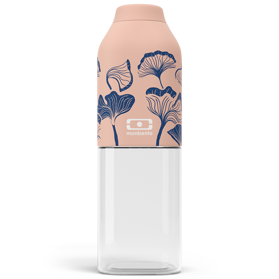 Бутылка для воды MB Positive ginkgo 500, 500 мл, 6 см, 19 см, Пластик, Силикон, Monbento, Франция