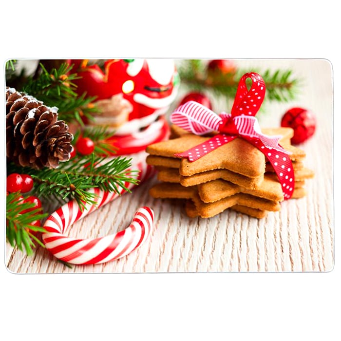 Доска разделочная Christmas, 30х20 см, Стекло, NinaGlass Доска разделочная Christmas, 30х20 см, Стекло, NinaGlass