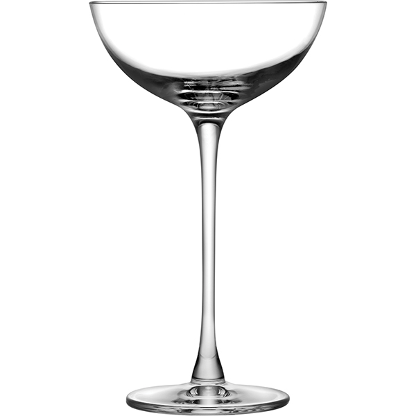 Бокал-блюдце для шампанского Хэпберн, 195 мл, 17 см, Хрустальное стекло, Nude, Турция