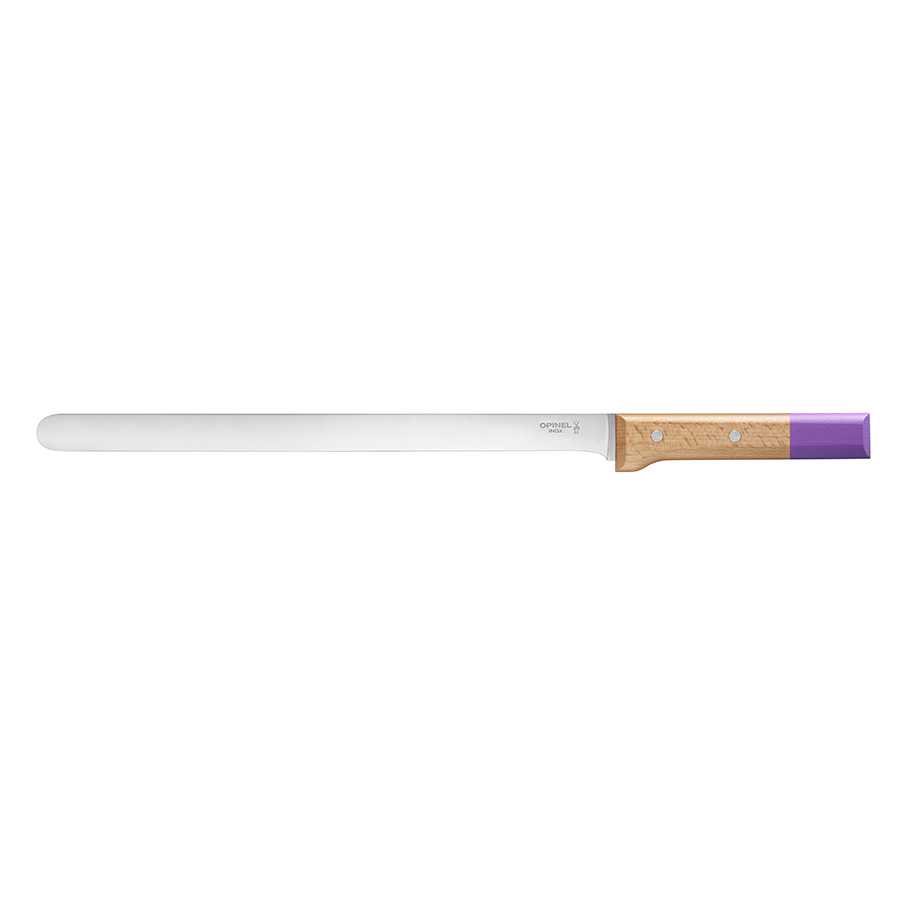 Нож кухонный для карпаччо Parallele Purple 30, 30 см, Сталь, Бук, Opinel, Франция