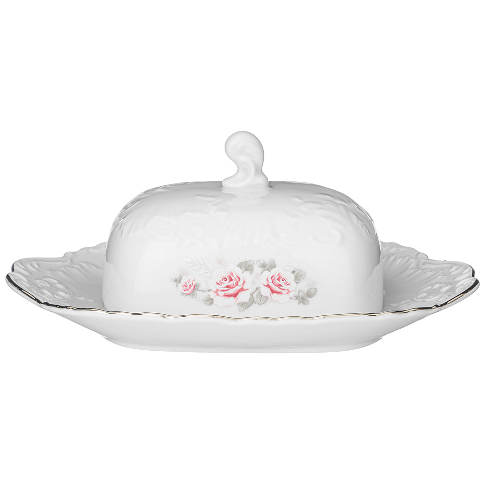  Rococo Gentle Rose white, 2317 , 10 , , Polskie Fabryki Porcelany, 