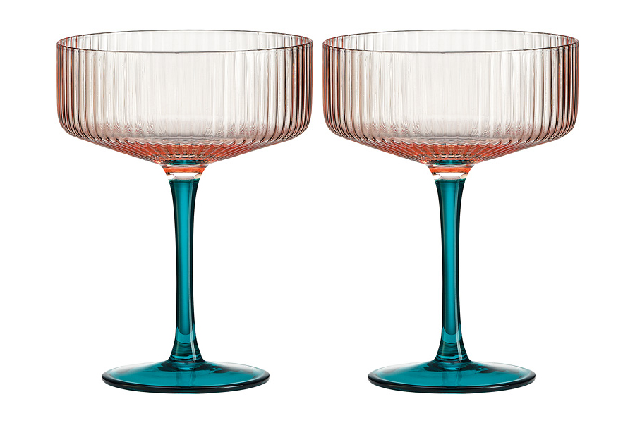 Набор бокалов для коктейля Modern Classic, 250 мл, 10,5 см, 14 см, Хрустальное стекло, Pozzi Milano 1876, Италия