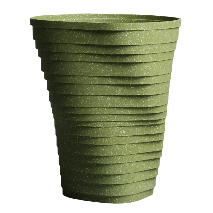 Горшок для цветов Layers green, 16 см, 18 см, Пластик, Qualy, Таиланд