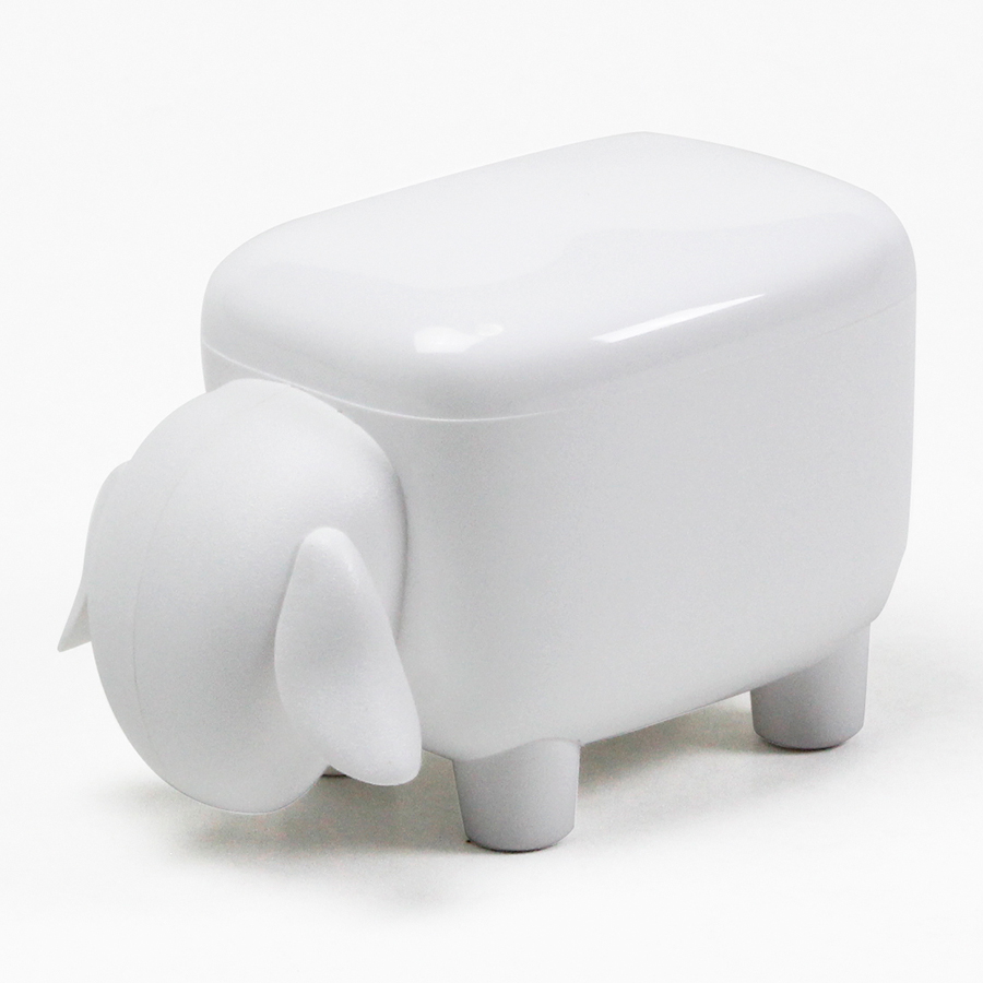 Контейнер для мелочей Sheepshape White, 12x8 см, 8,5 см, Пластик, Qualy, Таиланд