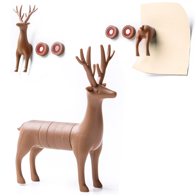 Набор магнитов My deer, 6шт., 8х4 см, 6 см, Пластик, Qualy, Таиланд