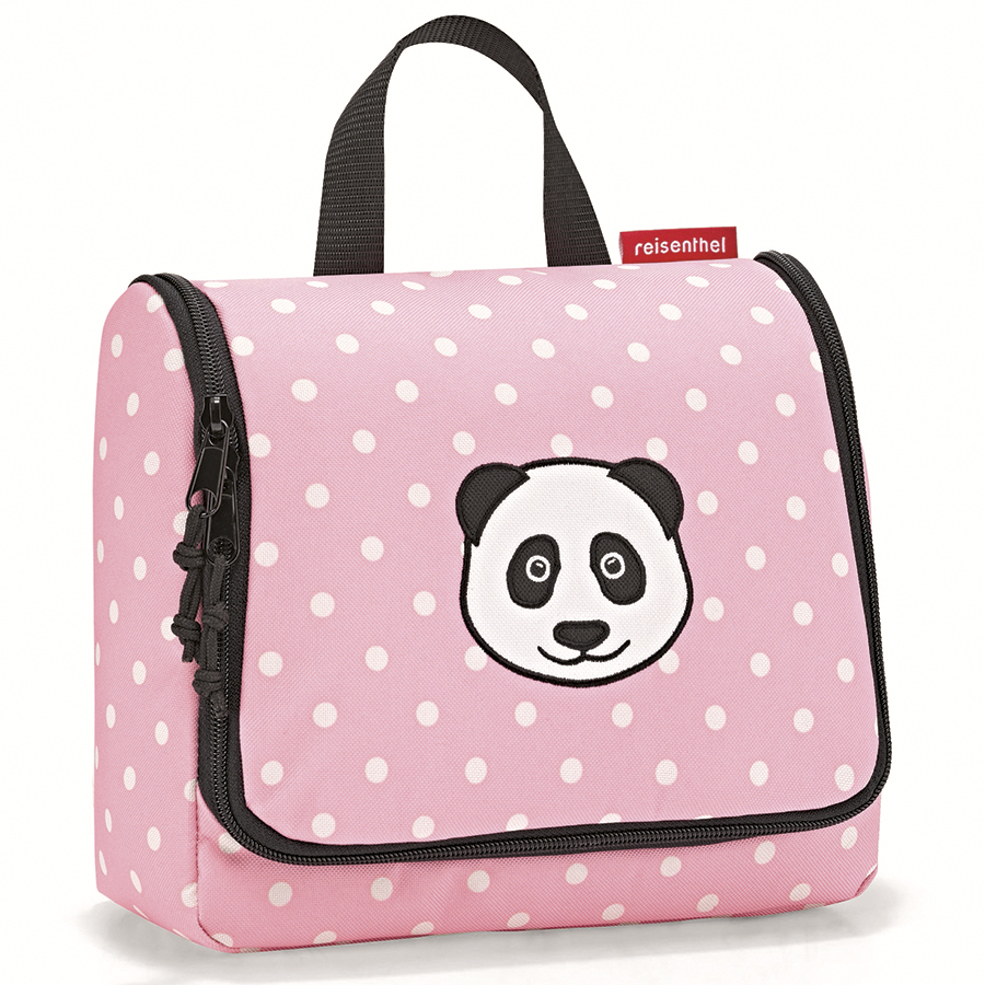 Сумка-органайзер детская Toiletbag Panda dots pink, 20х10 см, 3 л, 23 см, Полиэстер, Reisenthel, Германия