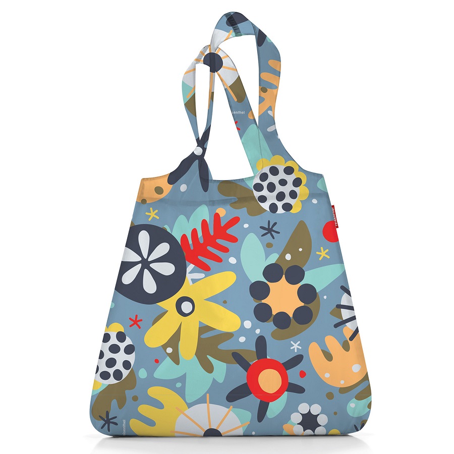   Mini Maxi Shopper Flowers Blue, 44x7 , 60 , 15 , , Reisenthel, 