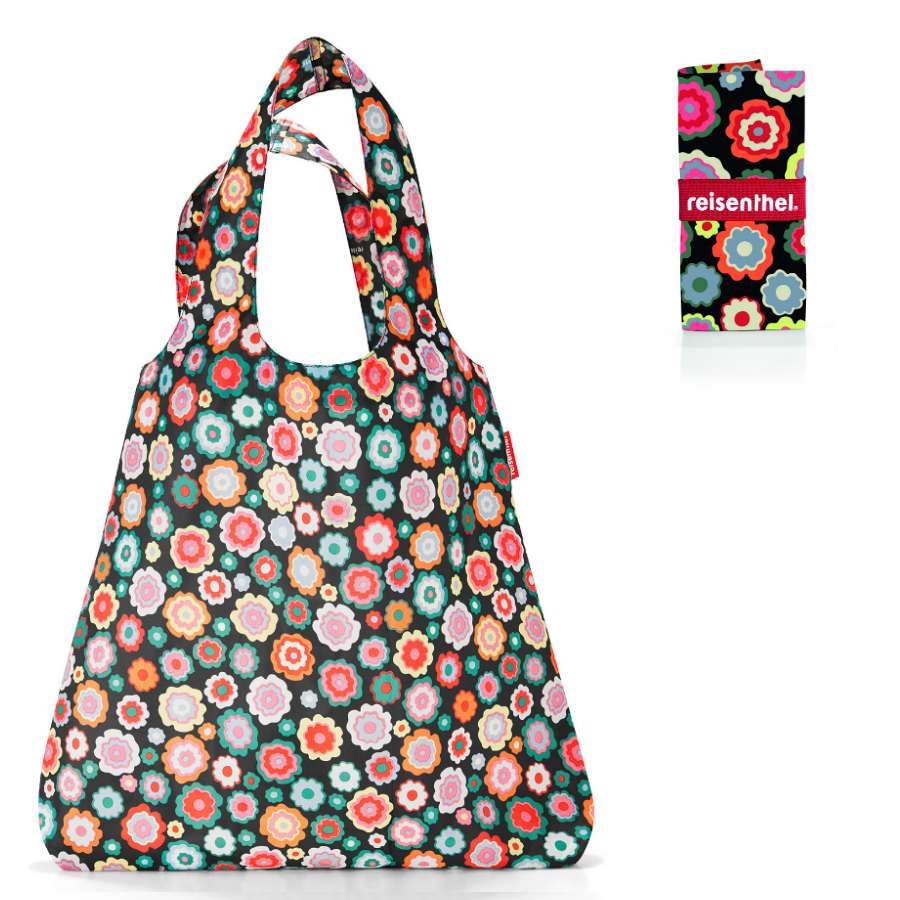   Mini maxi Shopper happy flowers, 45x10 , 65 , 15 , , Reisenthel, 