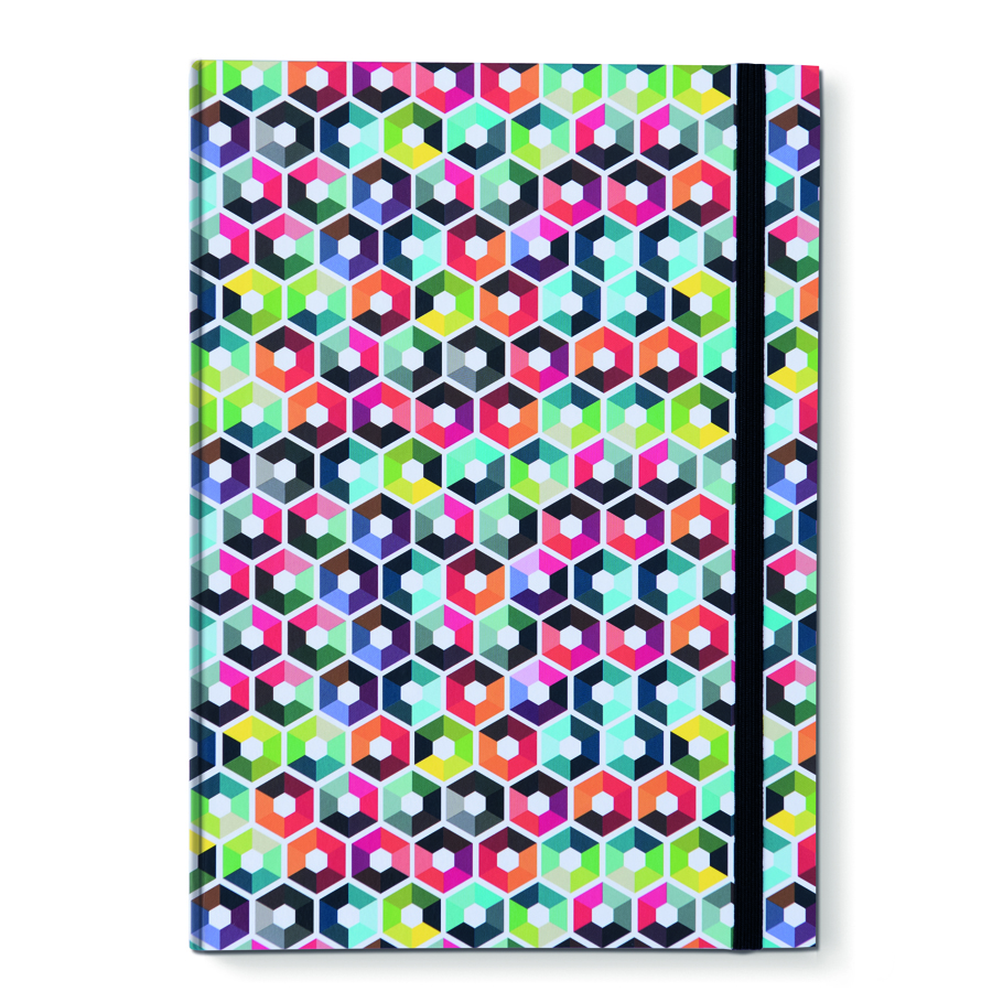 Книга для записей Hexagon А4, 30х21 см, Картон, Бумага, Remember, Германия