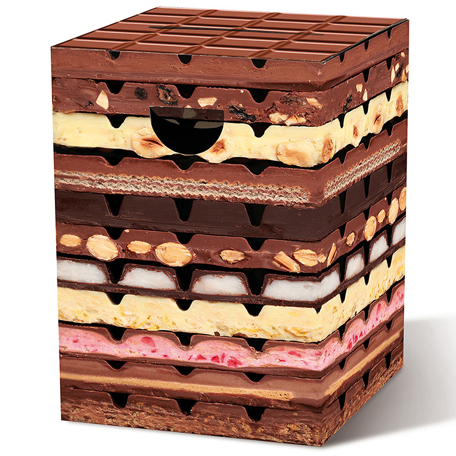 Табурет картонный Chocolate, 30x30 см, 45 см, Картон, Remember, Германия