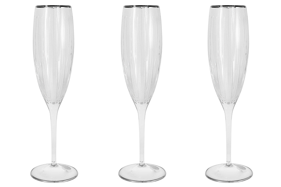 Набор бокалов для шампанcкого Pisa, 150 мл, Хрустальное стекло, Same, Италия, Pisa