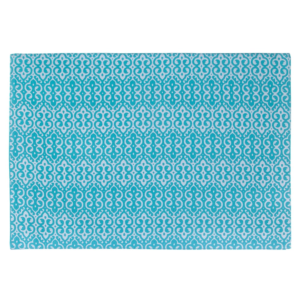 Индивидуальная скатерть Deco blue, 30x50 см, Хлопок, Santalino, Россия