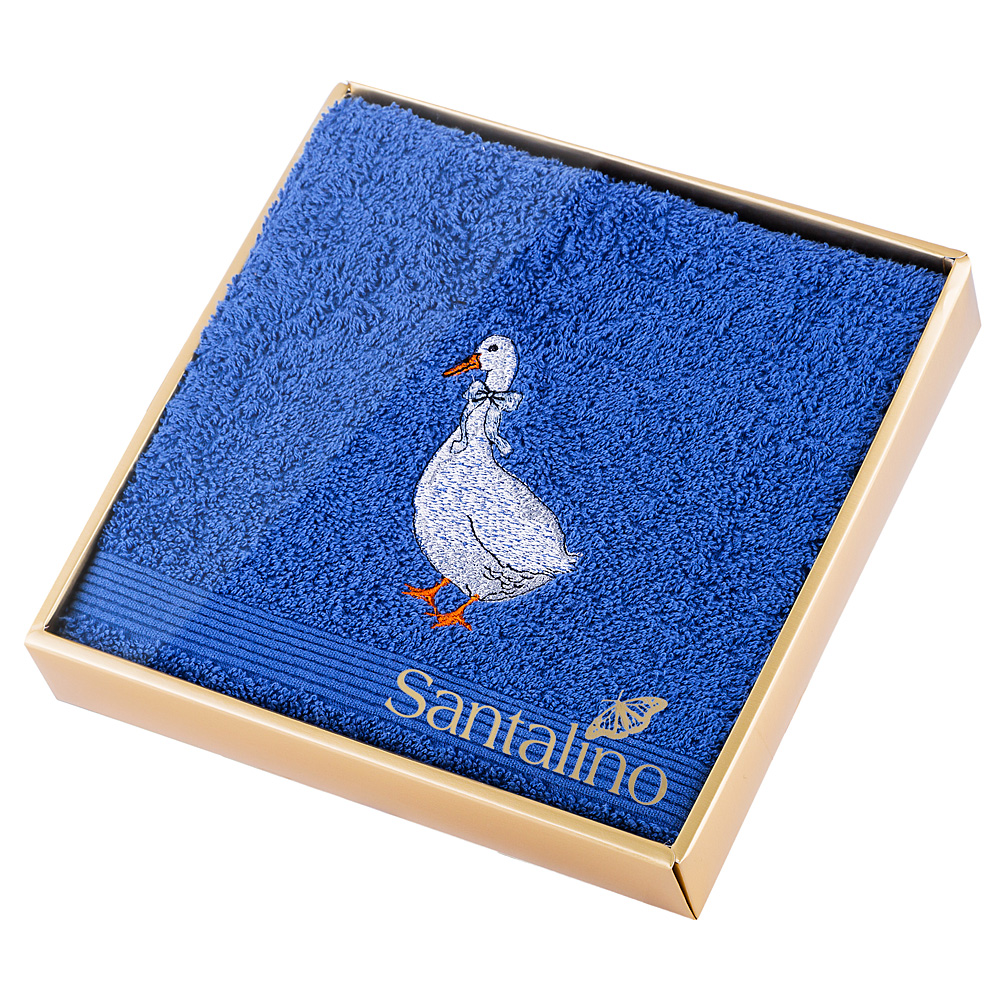 Махровое полотенце Geese blue, 40x70 см, Хлопок, Santalino, Россия, Geese