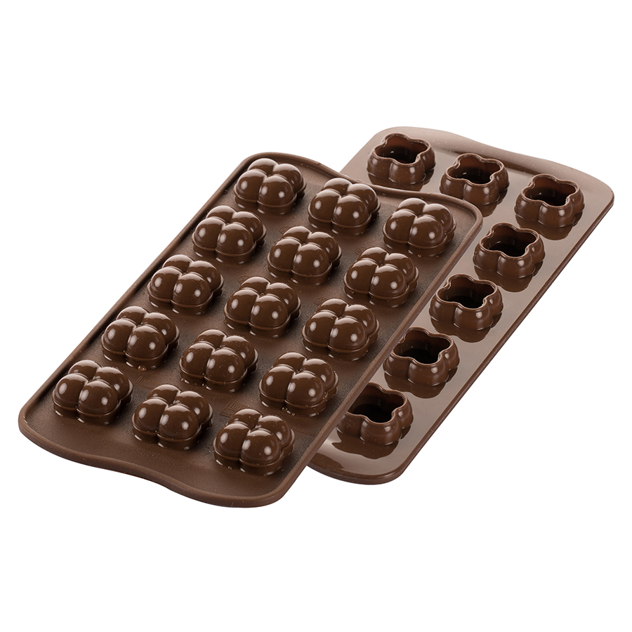 Форма для приготовления конфет Choco Game, 2 предм., 24х11 см, 2,5 см, Силикон, Silikomart, Италия
