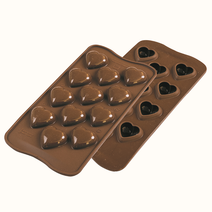 Форма для приготовления конфет My Love, 2 предм., 24х11 см, 2 см, Силикон, Silikomart, Италия