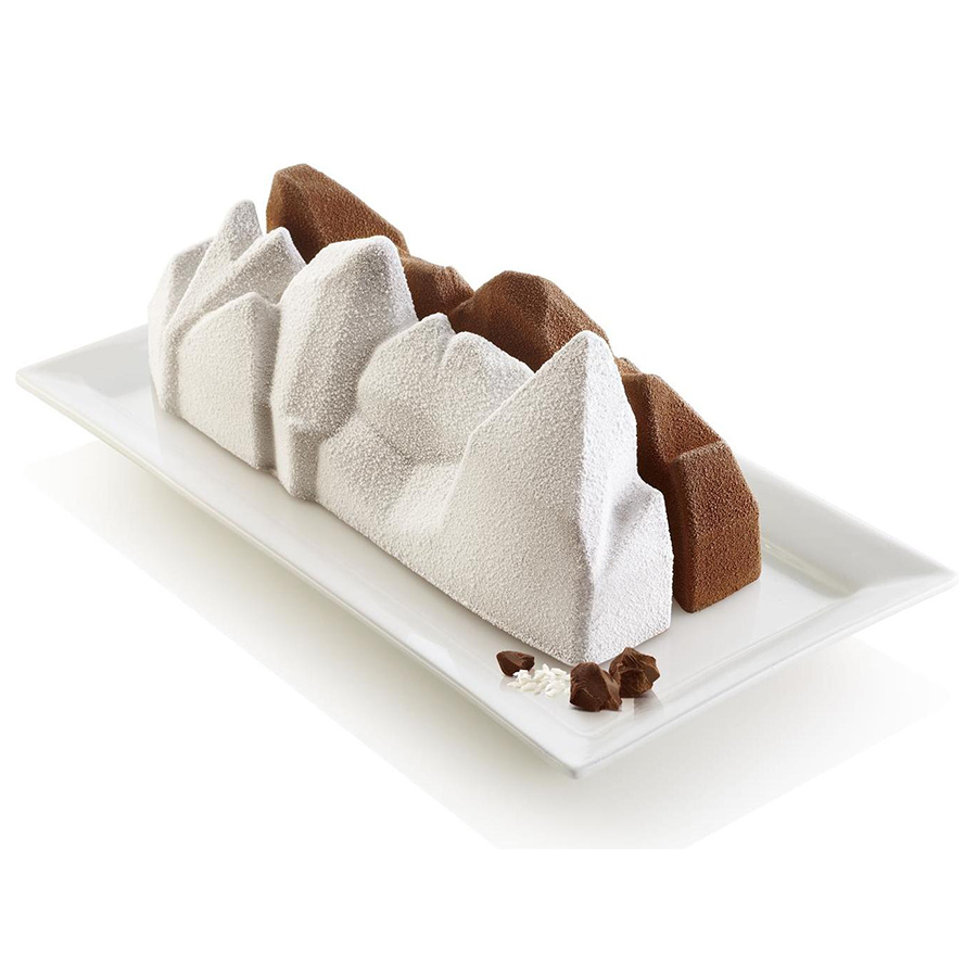 Форма для приготовления пирожного Artic white, 25х9 см, 9 см, 1 л, Силикон, Silikomart, Италия