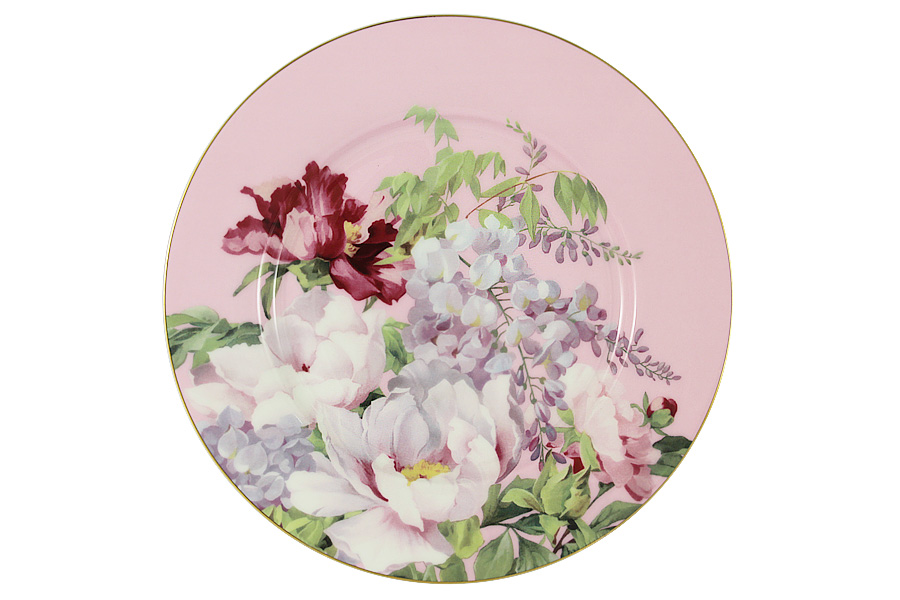 Десертная тарелка Garden of Eden Pink, 19 см, Фарфор, Stechcol, Китай