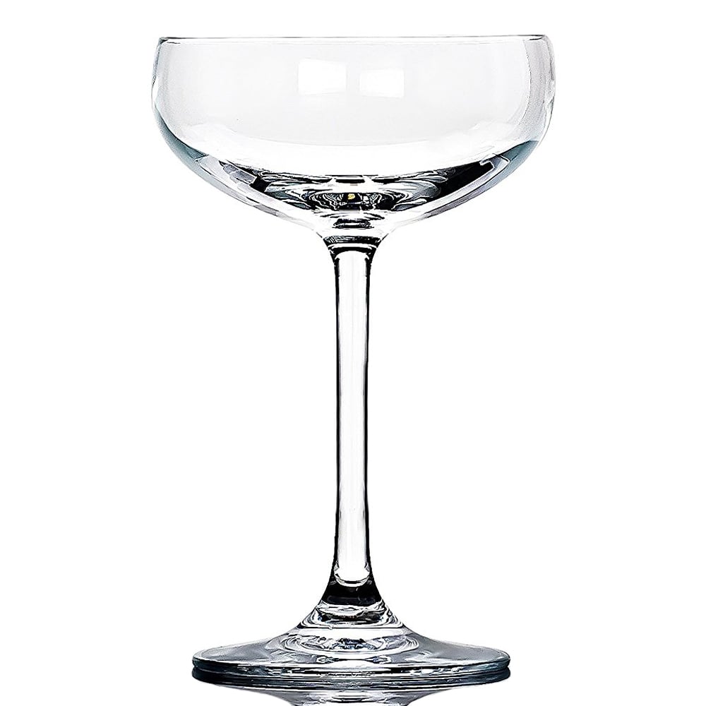 Набор бокалов-блюдец для шампанского Champagne, 6 предм., 230 мл, 9,5 см, 15 см, Хрустальное стекло, Stolzle, Германия