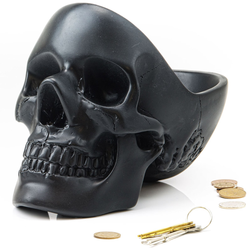 Органайзер для мелочей Skull Black, 13 см, 16 см, Пластик, Suck UK, Великобритания