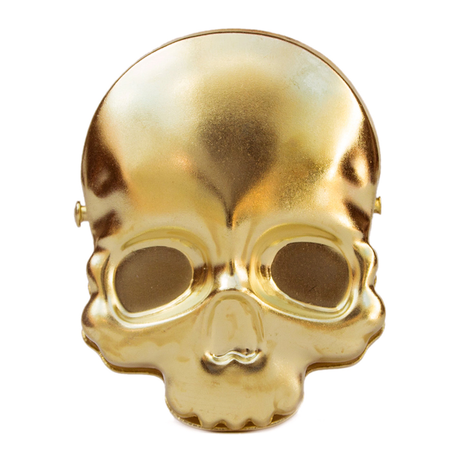 Зажим для пакетов Skull gold, 5х3 см, 7 см, Сталь, Suck UK, Великобритания