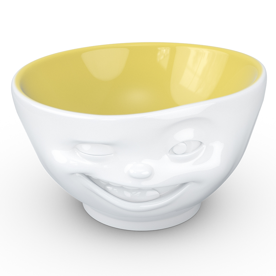 Пиала Tassen porcelain Winking Color white yellow, 15  см, 500 мл, 10 см, Фарфор, Tassen, Германия, Tassen porcelain