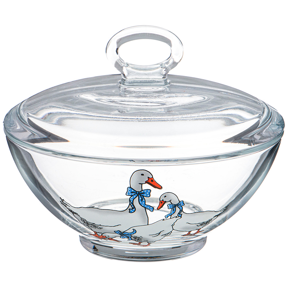 Сахарница Geese glass
