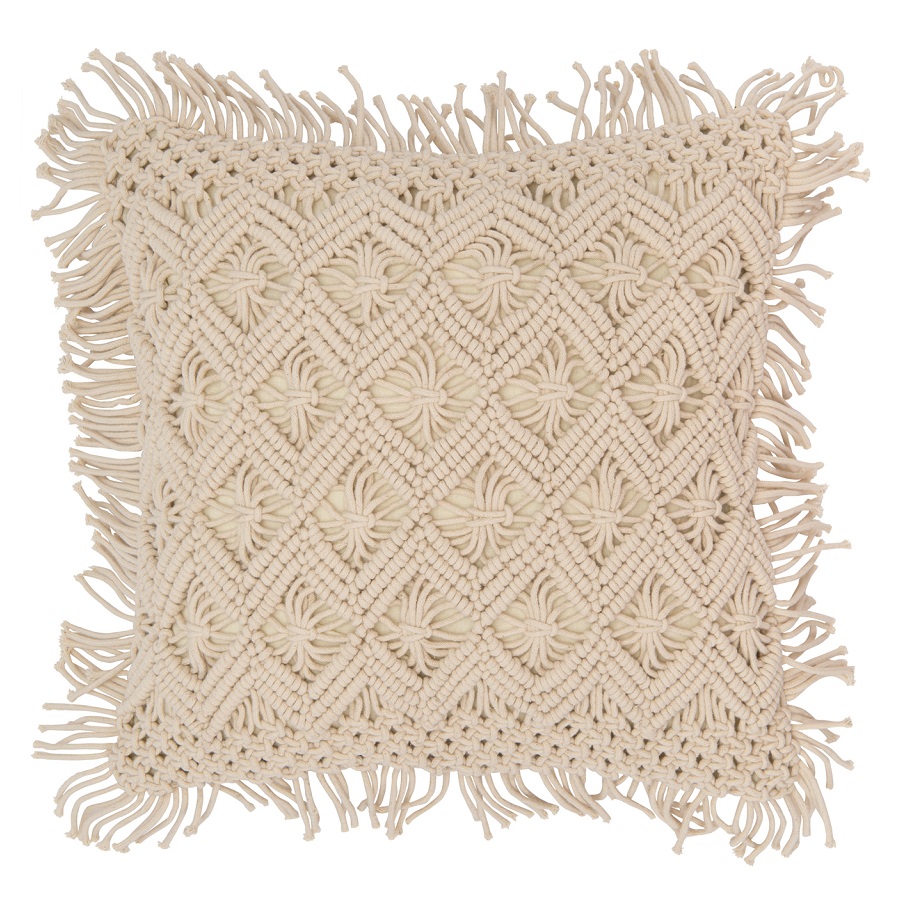    Ethnic macrame beige 45x45, 4545 , , Tkano, 